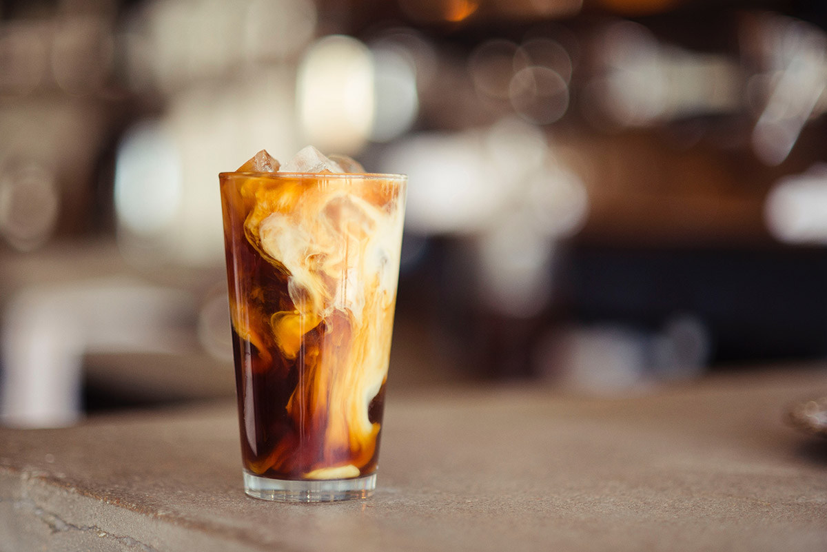 Iced Latte im Glas